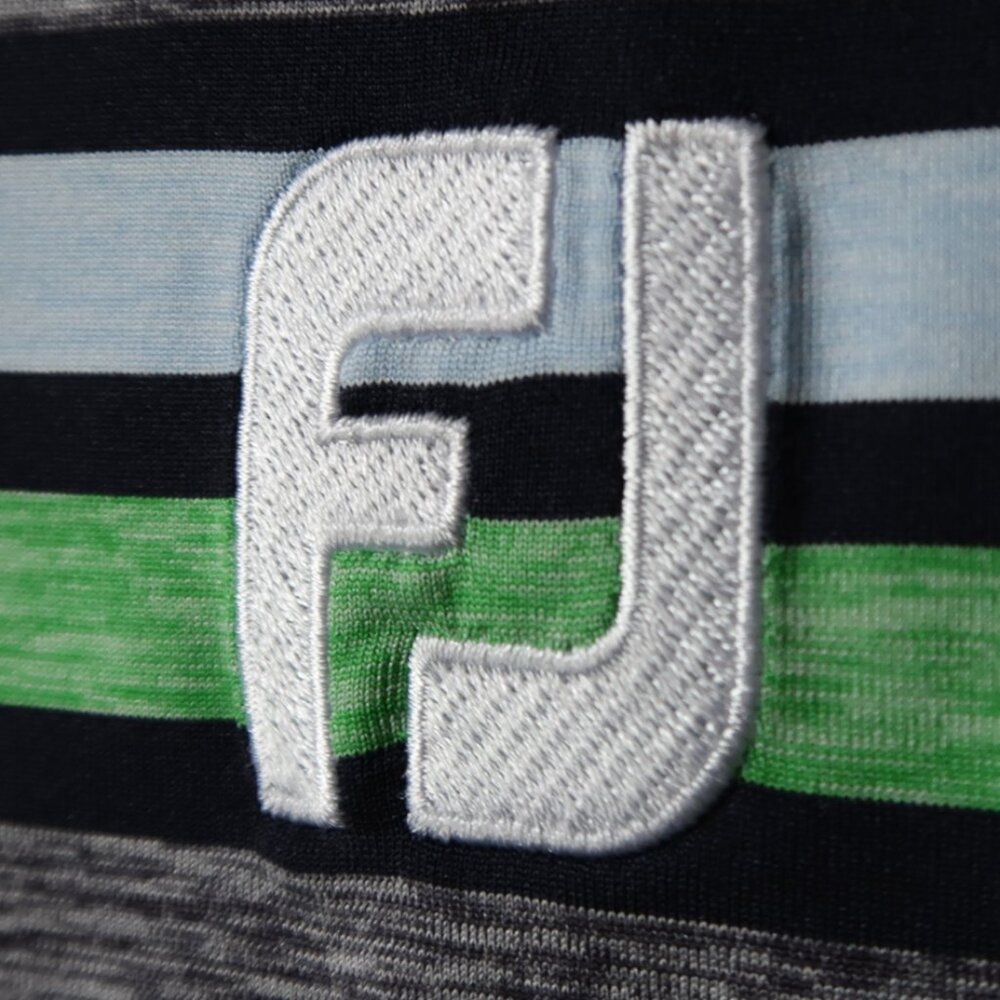 FootJoy Green Striped Heritage Palms Performance Polo (2XL)! ⛳️